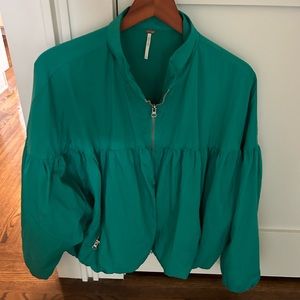 Free People size L zip up jacket